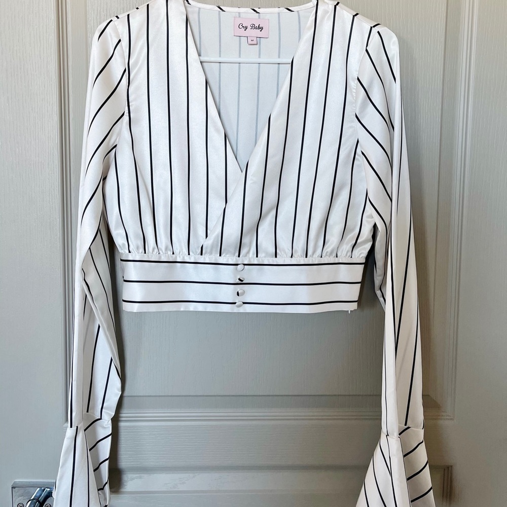 Satin Cropped Blouse